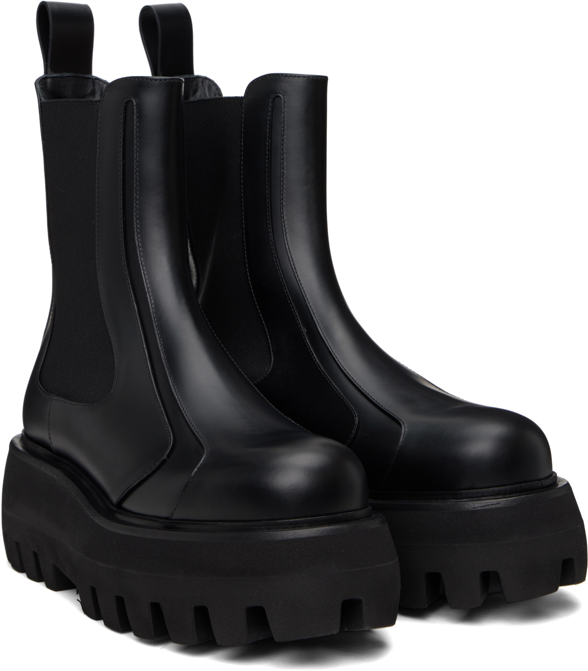 McQueen Black Sofa Chelsea Boots