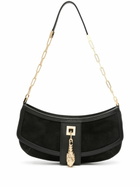 Gucci Black Tiger Head Small Suede Shoulder Bag