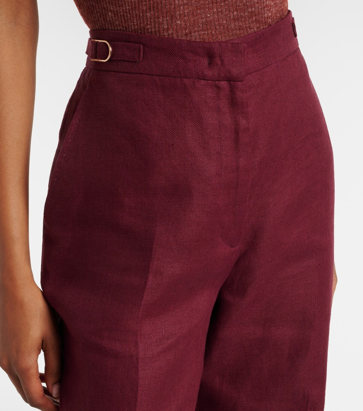 Gabriela Hearst Vesta linen flared pants
