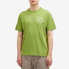 Good Morning Tapes Men's Sun Logo T-Shirt in Leaf