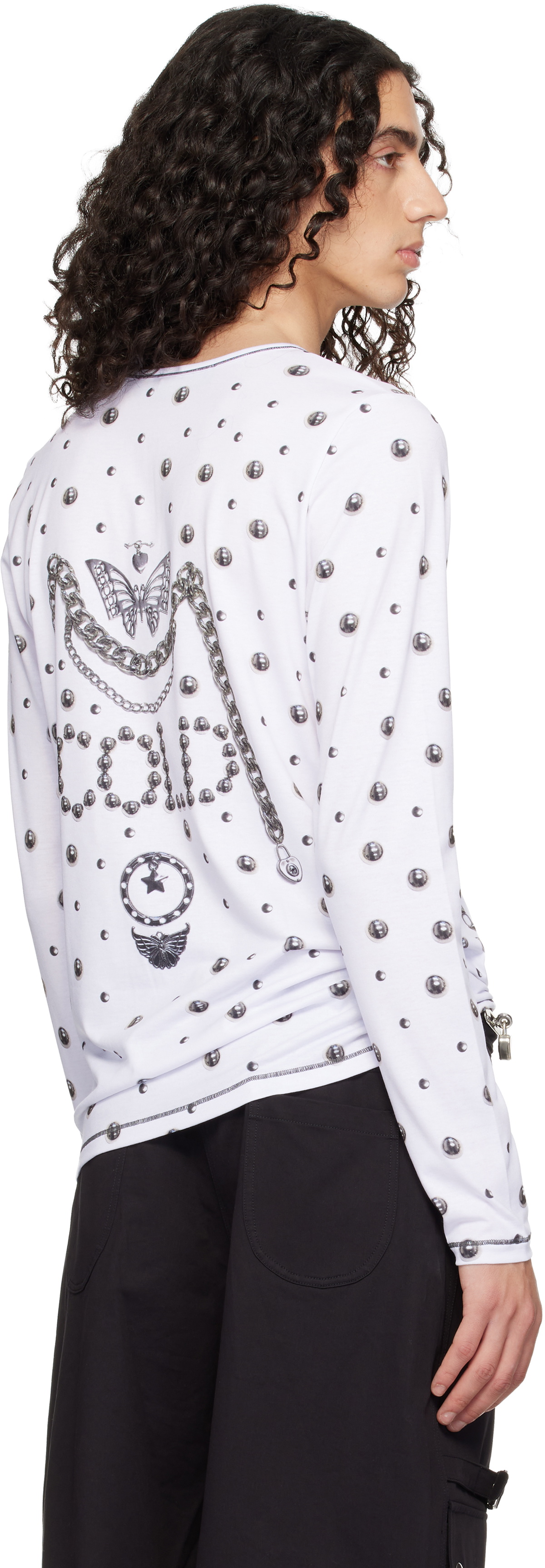 Chopova Lowena White Hot Fitted Jersey T-shirt
