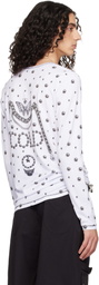 Chopova Lowena White Hot Fitted Jersey T-shirt