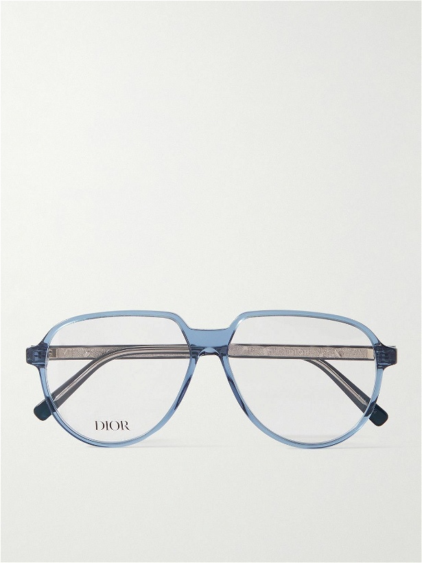 Photo: Dior Eyewear - InDior A1I Aviator-Style Acetate and Silver-Tone Optical Glasses