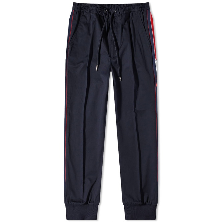 Photo: Moncler Men's Drawstring Side Striped Pants in Navy