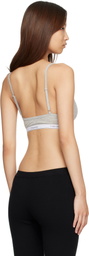 Calvin Klein Collection Gray Sienna Deconstruced Bra