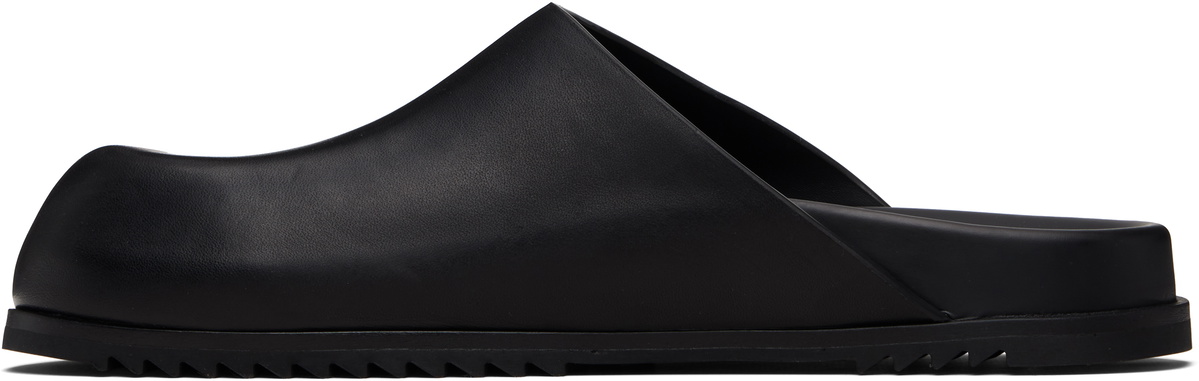 Rick Owens Black Temple Mule Granola Loafers
