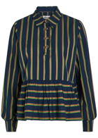 Damson Madder Kinsley Striped Cotton-poplin Shirt Multicoloured
