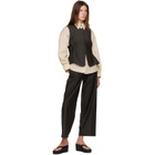 Cordera Brown Low Rise Virgin Wool Trousers