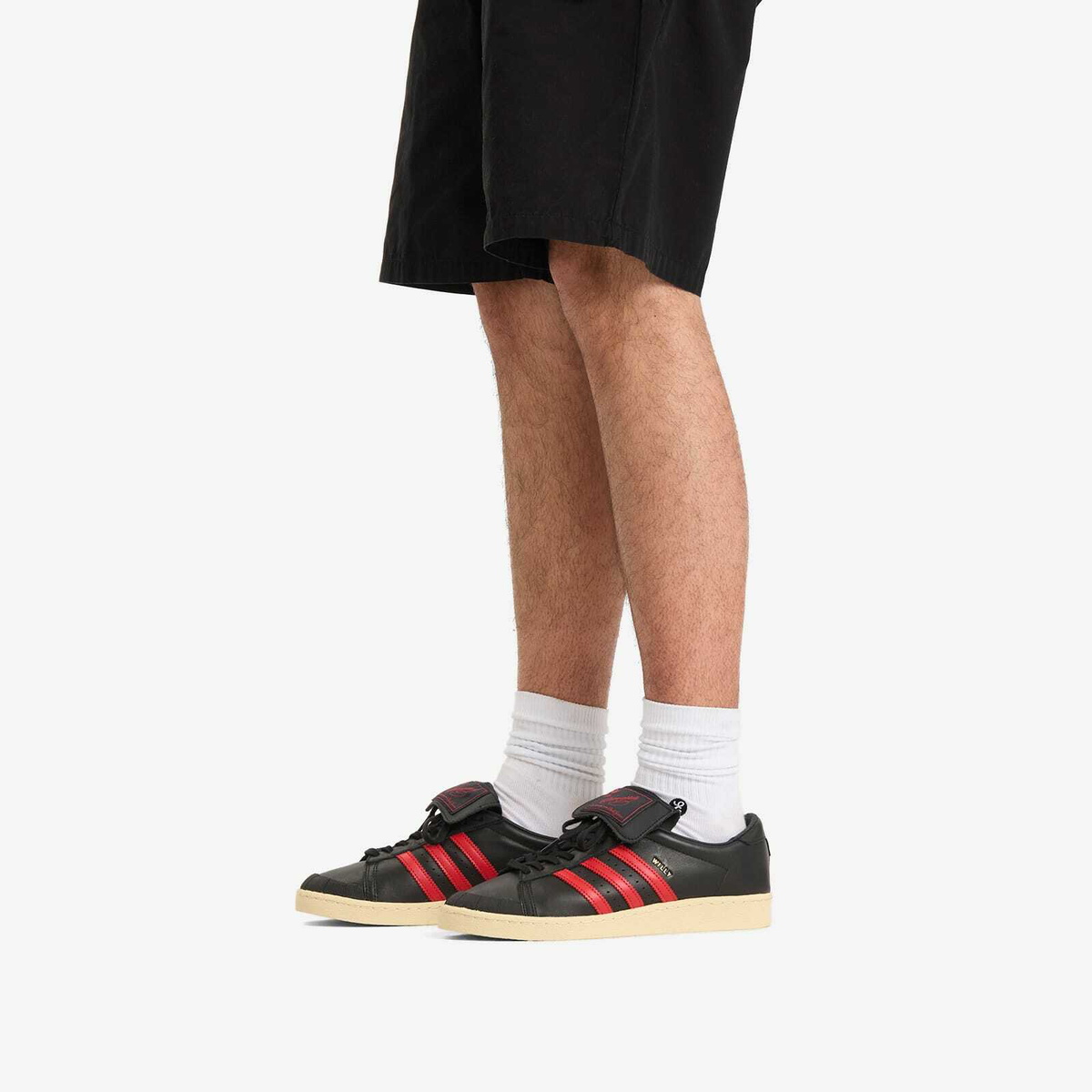Adidas Men's x Willy Chavarria JABBAR LOW Sneaker in Core Black/Red adidas