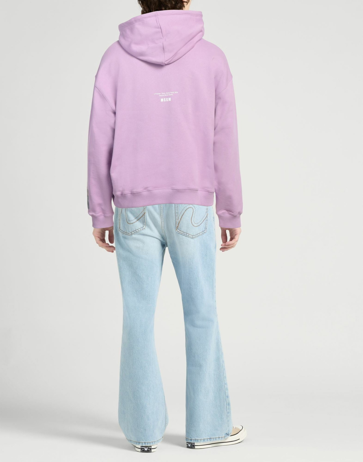 Msgm Mens Sweatshirt Lilac