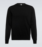 Berluti Leather-trimmed wool sweater