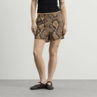 Adidas Women's Satin Shorts in Linen/Magic Beige