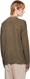 Izzue Brown Patchwork Sweater