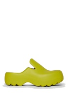 Rubber Flash Clogs in Green