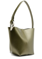 JW Anderson Corner Bucket Small Leather top Handle bag - Khaki - One Size