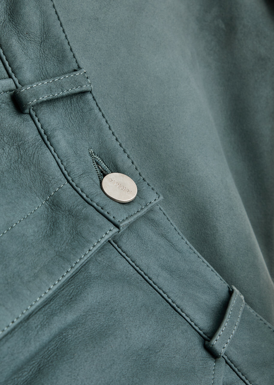 Arma Catania Degradé Wide-leg Suede Trousers Blue