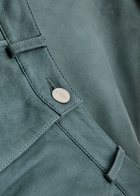 Arma Catania Degradé Wide-leg Suede Trousers Blue