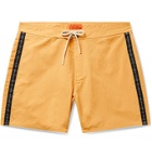 Saturdays NYC - Mid-Length Logo-Appliquéd Swim Shorts - Yellow