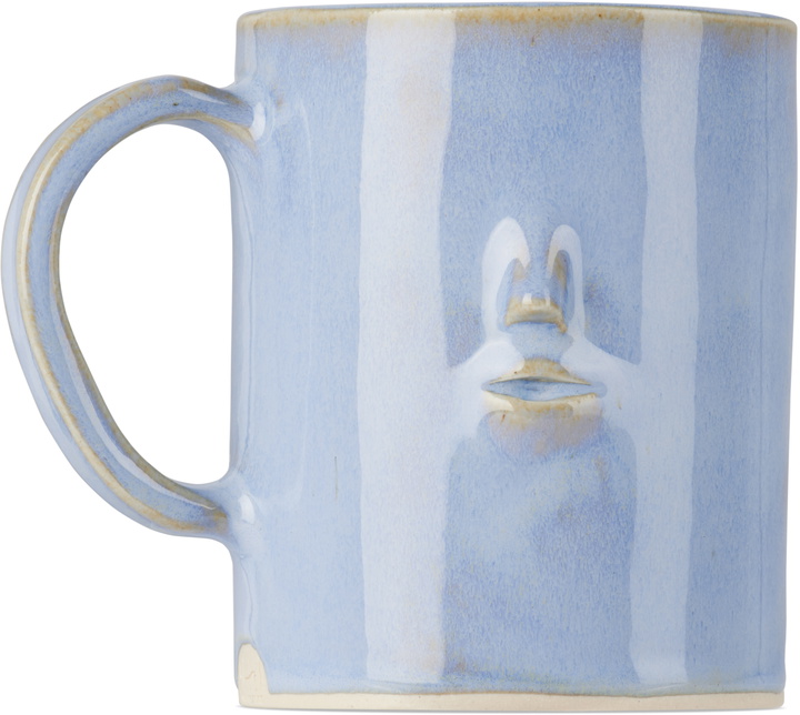 Photo: Rami Kim Studio Blue Ceramic Face Mug