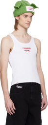 Charles Jeffrey LOVERBOY White Logo Tank Top