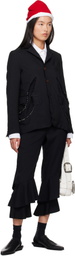 Black Comme des Garçons Black Gabardine Trousers