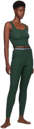 SKIMS Green Cotton Rib Tank Top