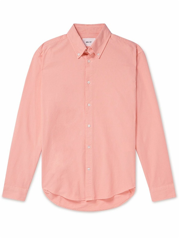Photo: NN07 - Arne 5725 Button-Down Collar Organic Cotton Oxford Shirt - Pink