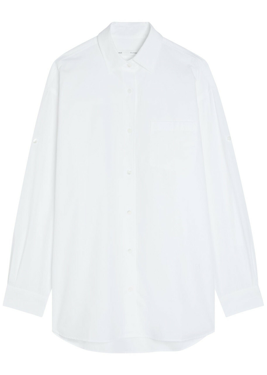 Agolde X Maria Mcmanus Cotton-poplin Shirt White