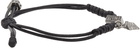 Versace Black La Greca Cord Bracelet