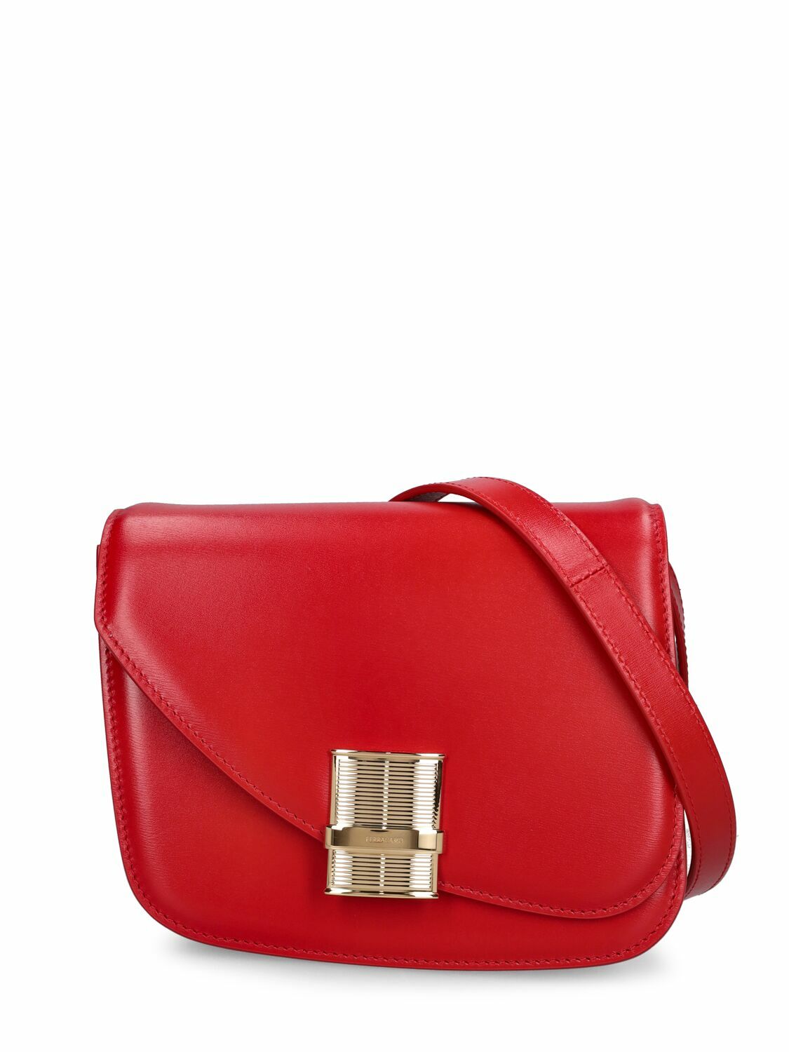FERRAGAMO - Small Fiamma Leather Shoulder Bag Salvatore