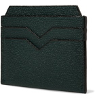 Valextra - Pebble-Grain Leather Cardholder - Green