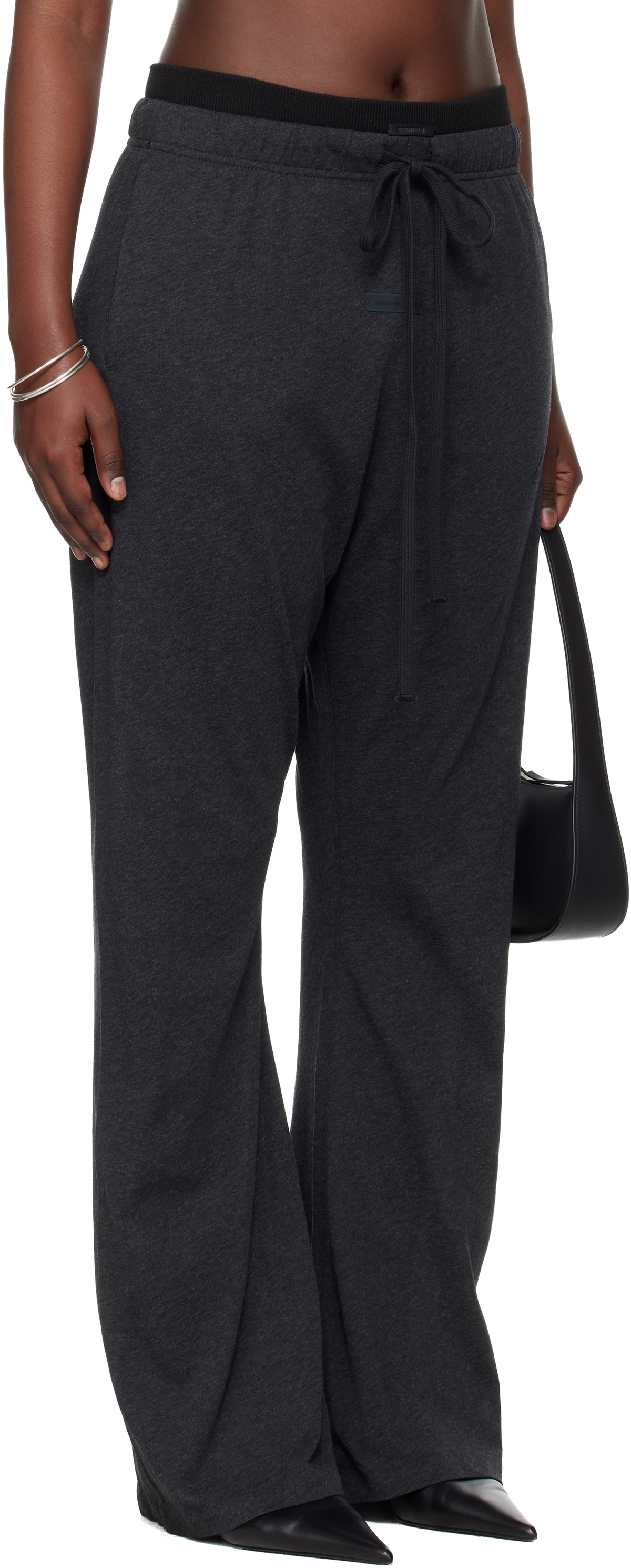 Fear of God ESSENTIALS Gray Holiday Jersey Flare Lounge Pants
