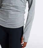 Adidas by Stella McCartney Logo jersey half-zip hoodie