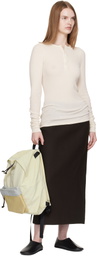 AURALEE Off-White & Beige AETA Edition Backpack