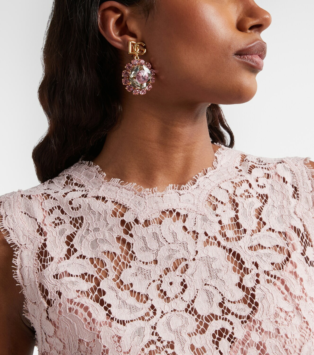 Dolce&Gabbana Re-Edition DG embellished clip-on earrings