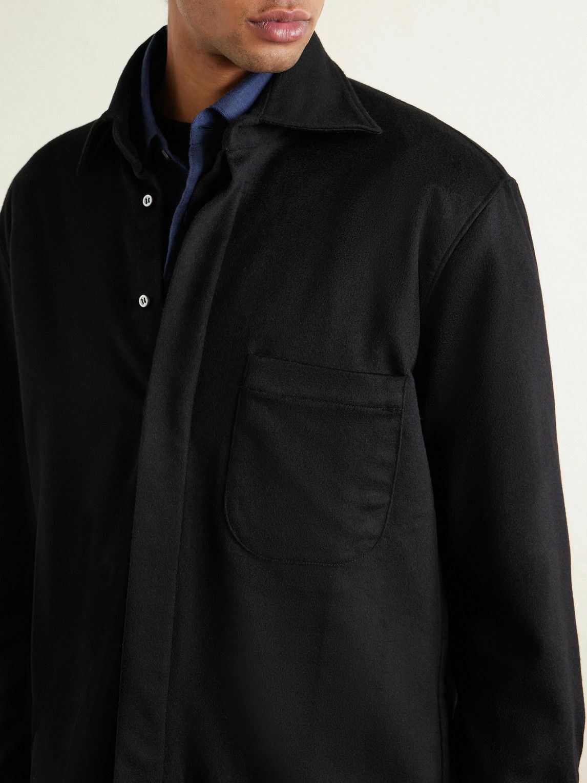 Saman Amel - Cashmere Shirt Jacket - Black