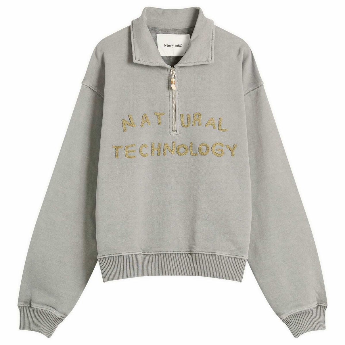 STORY mfg／Polite Pullover／Dark Arabesque Story mfg. Black Polite Pullover Sweater Story Mfg.