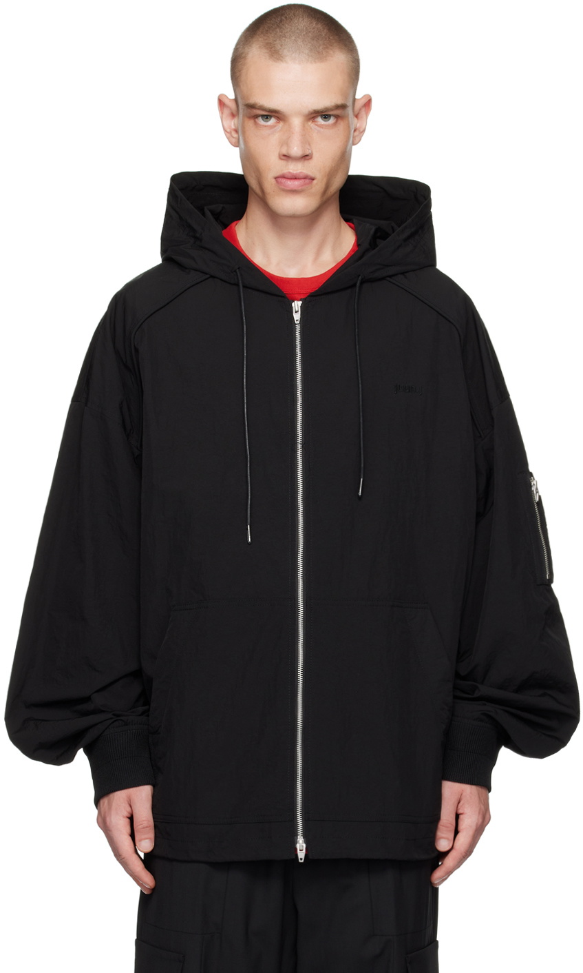 Juun.J Black Puckering Track Jacket Juun.J