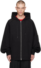 Juun.J Black Puckering Track Jacket