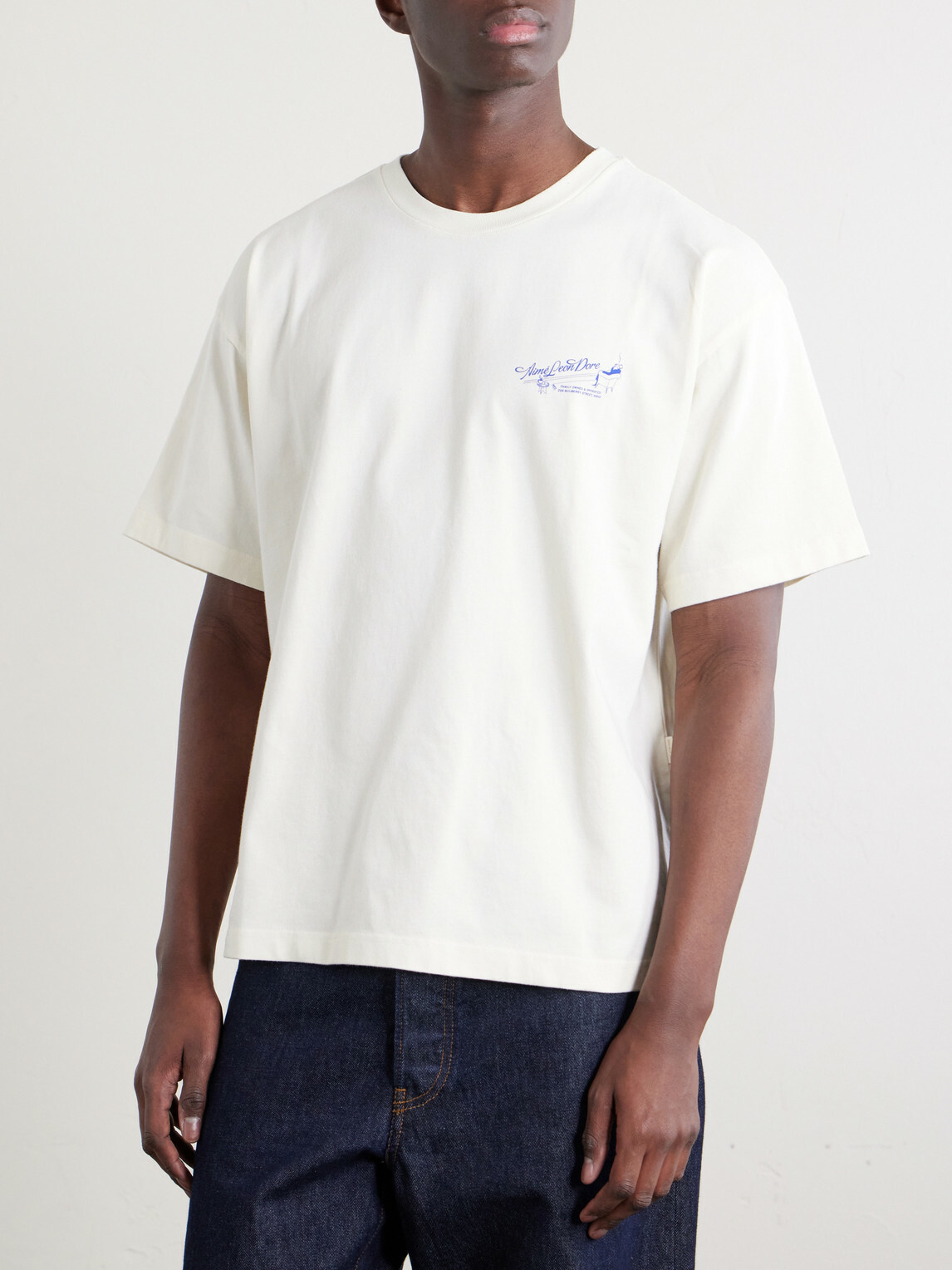 Aimé Leon Dore - Logo-Printed Cotton-Jersey T-Shirt - Neutrals