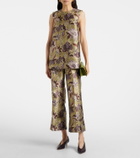 Alémais Citron floral cropped pants