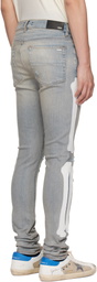 AMIRI Blue Bones Slash Jeans