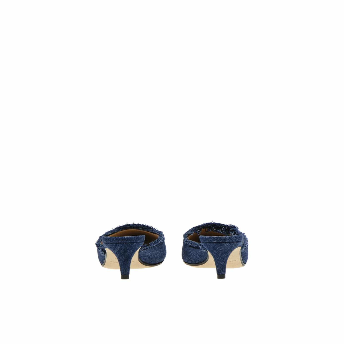 Sergio Rossi Denim Effect Mules