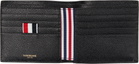 Thom Browne Black Pebble Grain Bifold Wallet