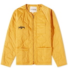 Piilgrim Men's Atomic Quilted Jacket in Orange