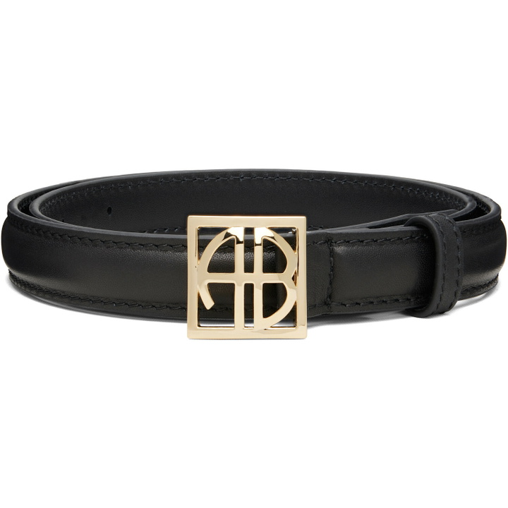 Photo: ANINE BING Black Monogram Belt
