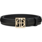 ANINE BING Black Monogram Belt