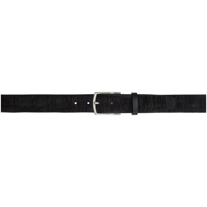 Photo: PS by Paul Smith Black Textured Leather Belt
