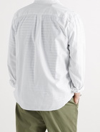 SAVE KHAKI UNITED - Garment-Dyed Button-Down Collar Cotton Oxford Shirt - White - XS