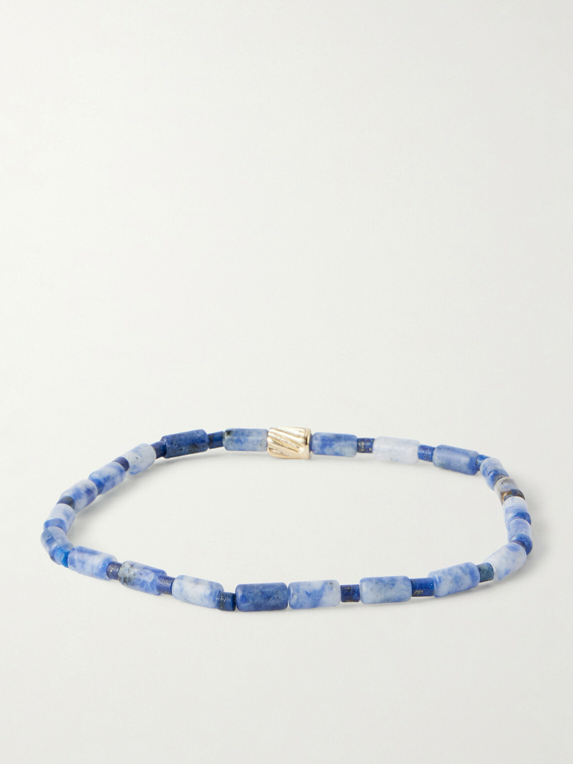 Luis Morais - 14-Karat Gold Glass Beaded Bracelet